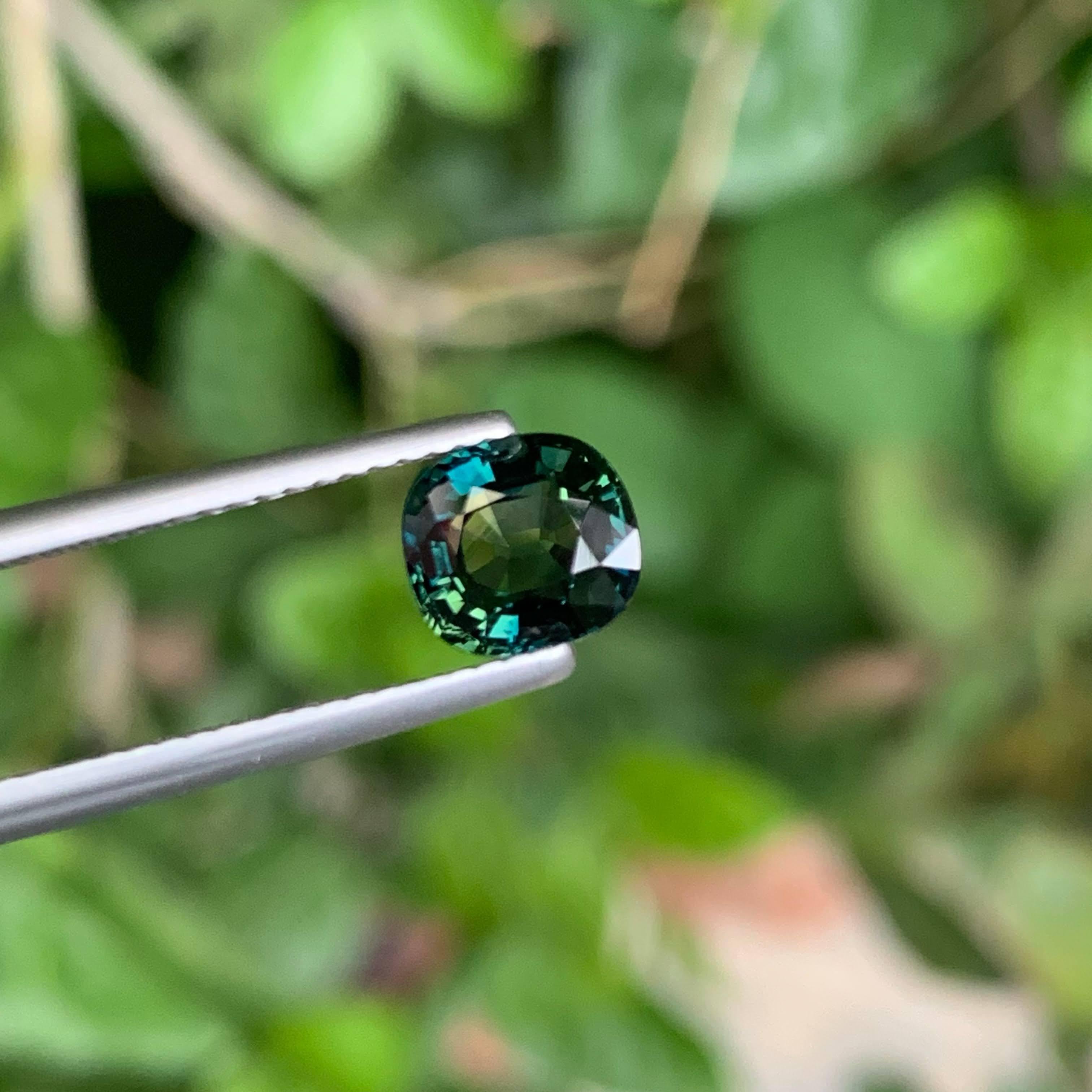 1,65 Karat natürlicher loser perfekter zweifarbiger Saphir im Kissenschliff Sri Lanka Edelstein im Angebot 2