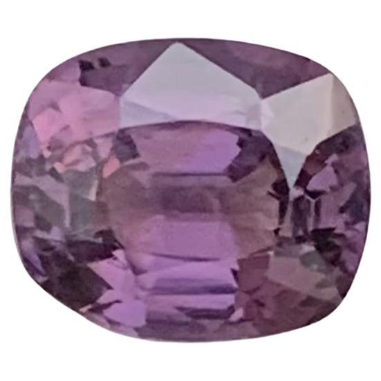 1.65 Carat Natural Loose Purple Spinel Cushion Shape Gemstone