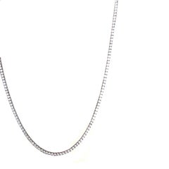 16.5 Carat Brilliant Cut Diamond Tennis Necklace 14 Karat White Gold G Color