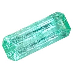 1.65 Carats Emerald Stone Emerald Cut Natural Gemstone From Afghanistan