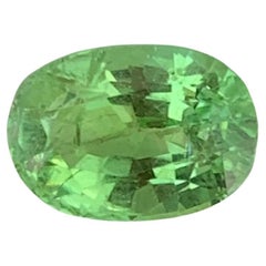 1.65 Carats Natural Loose Mint Green Tourmaline Oval Shape Ring Gemstone 