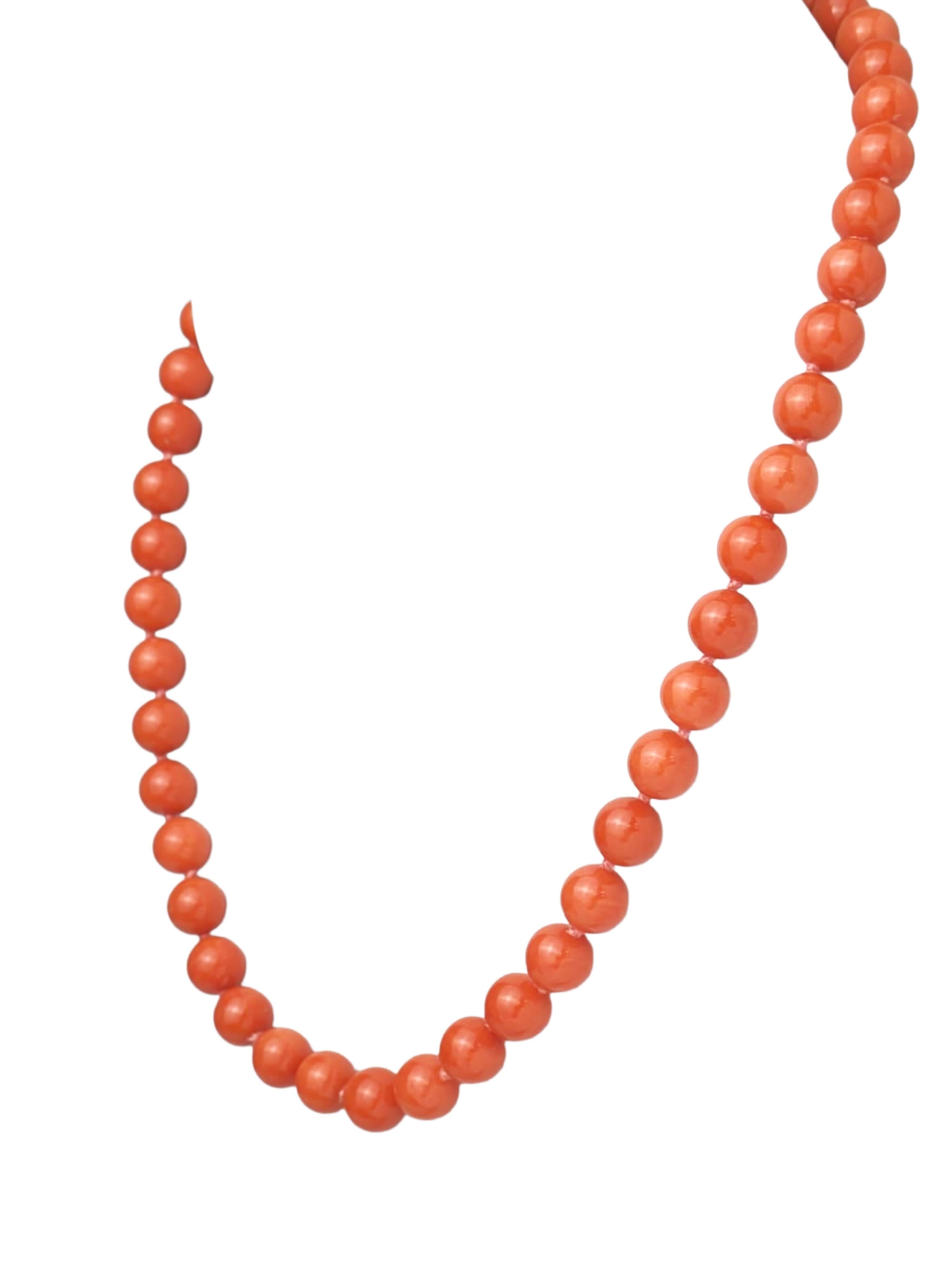 Perlina Collana con fili di corallo da 16,5
