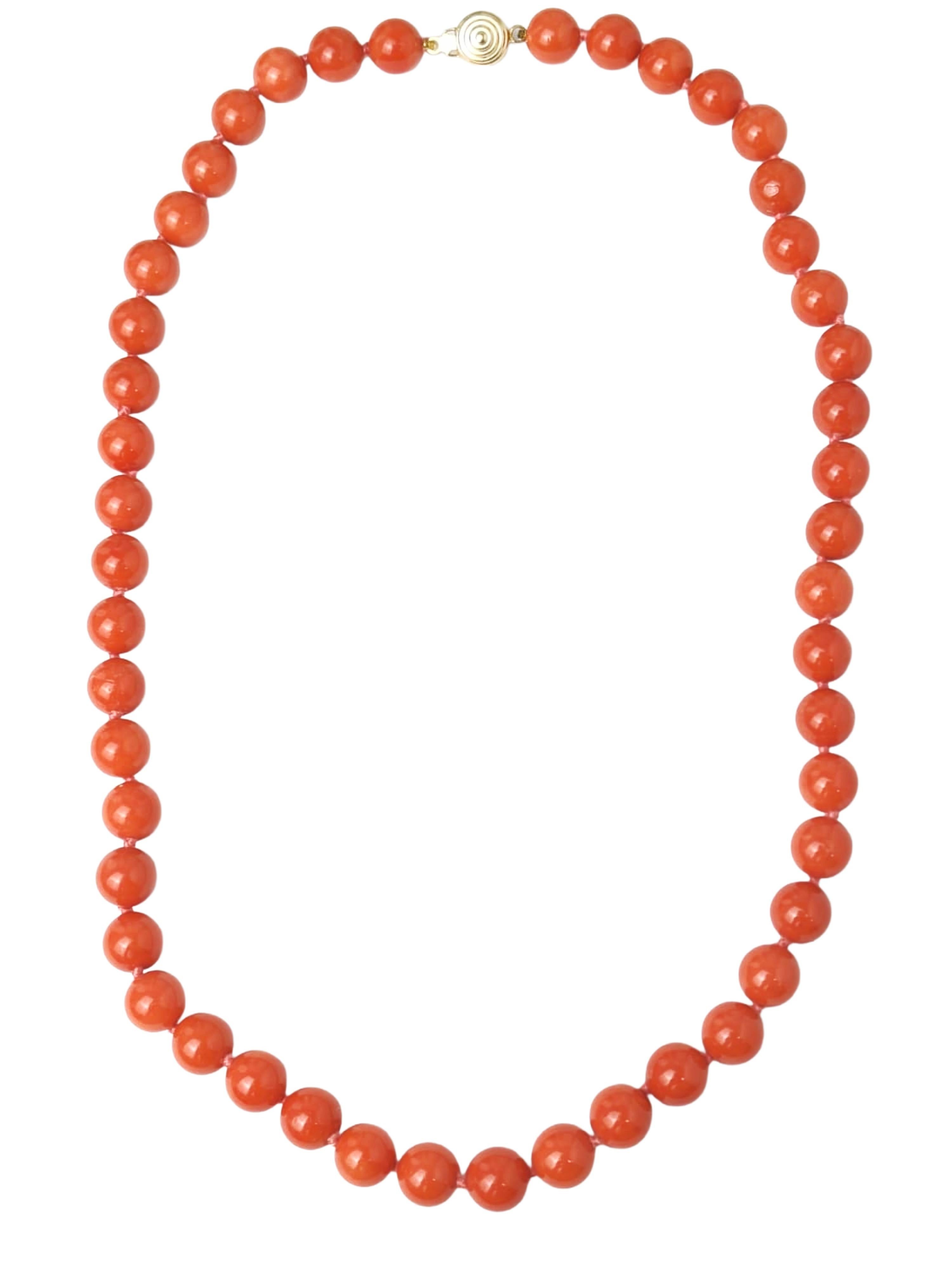 Collana con fili di corallo da 16,5