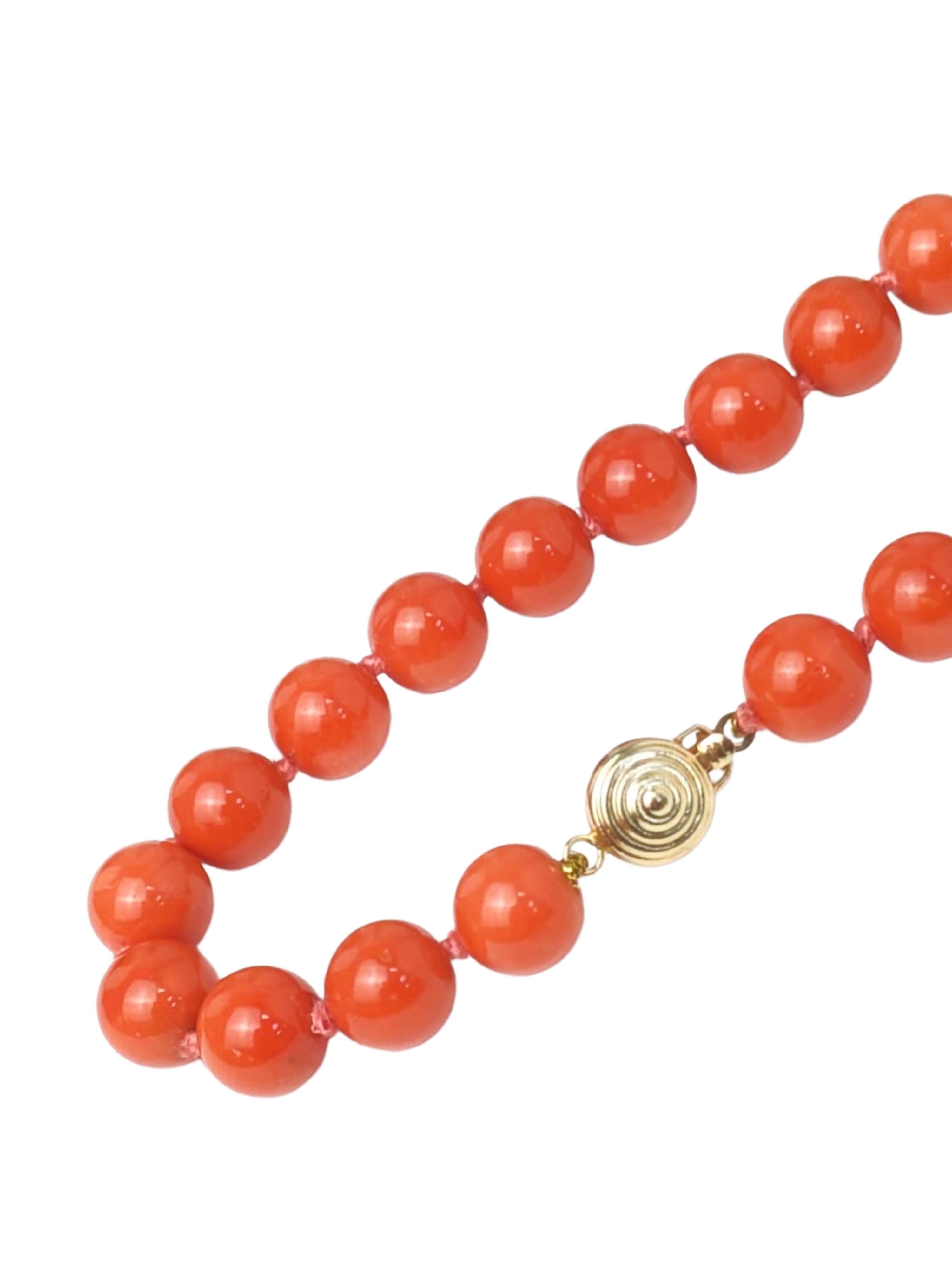 da uomo o donna Collana con fili di corallo da 16,5