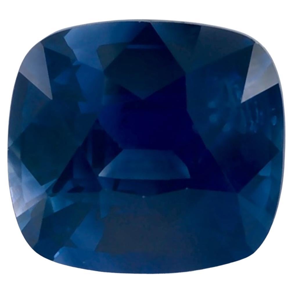 1.65 Karat Blauer Saphir Cushion Loser Edelstein