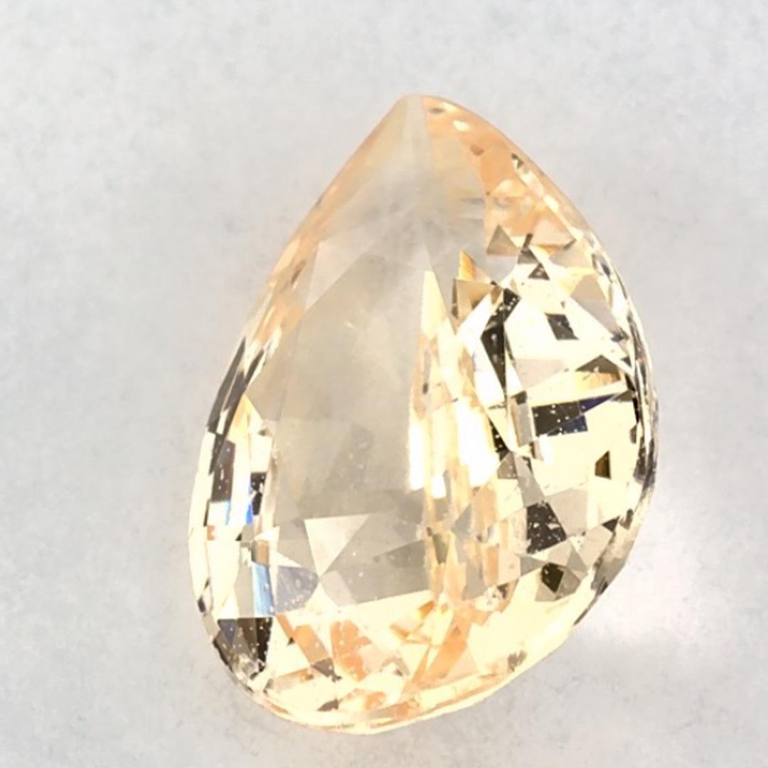 1.65 Karat Gelber Saphir Birne Loser Edelstein Damen im Angebot