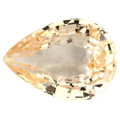 1.65 Ct Yellow Sapphire Pear Loose Gemstone