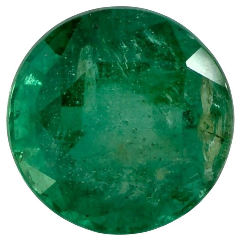 1.65cts Emerald Round Loose Gemstone For Sale at 1stDibs