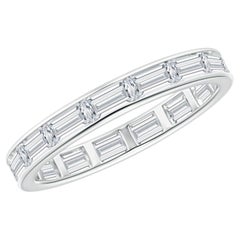 1.65 CTW Channel-Set Baguette Diamond Full Eternity Wedding Ring in Platinum
