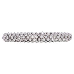16.50 Carat Serpent Diamond Bracelet 18K White Gold