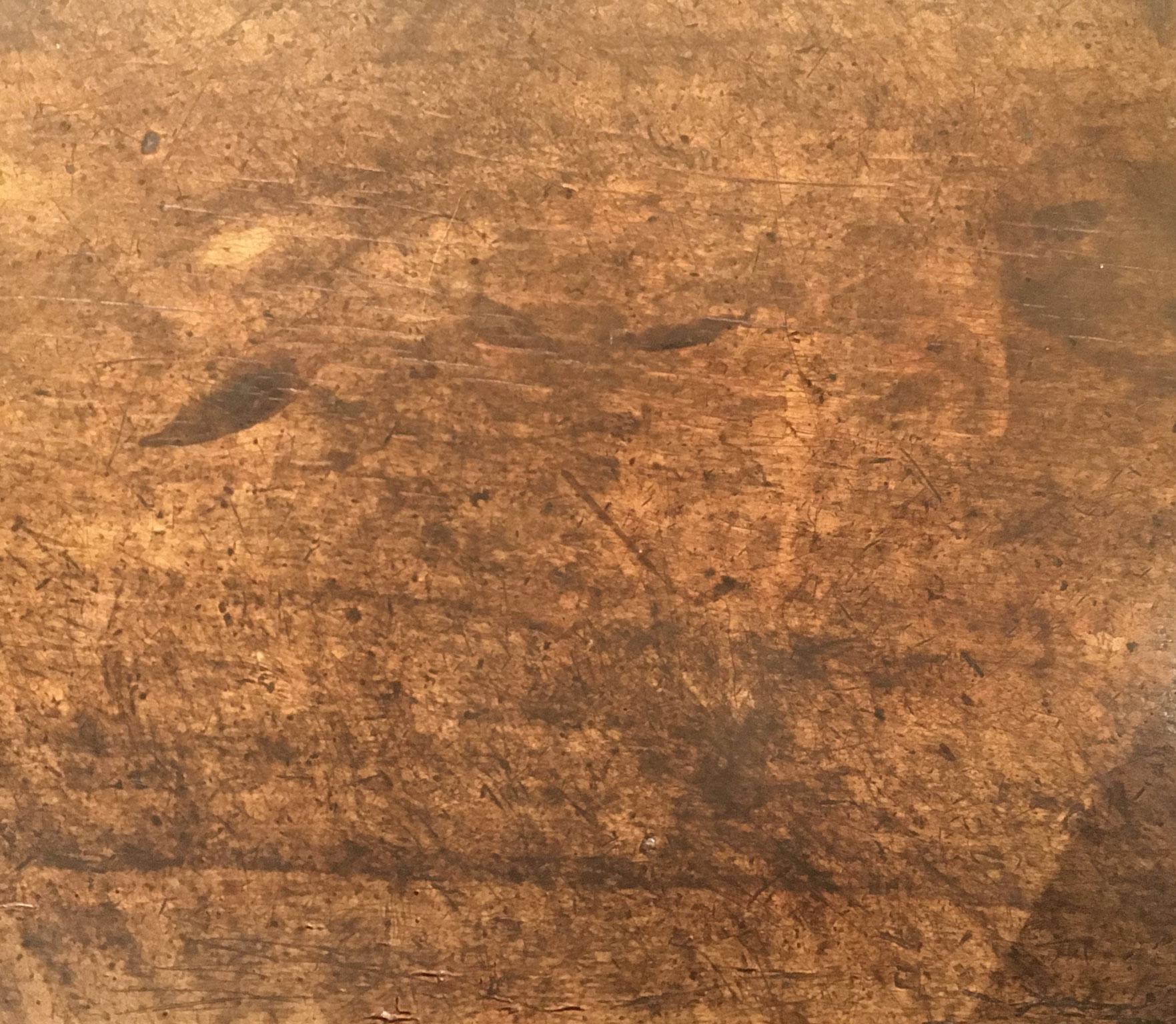 1650 Italy Solid Baroque Walnut Dining Table or Console For Sale 8