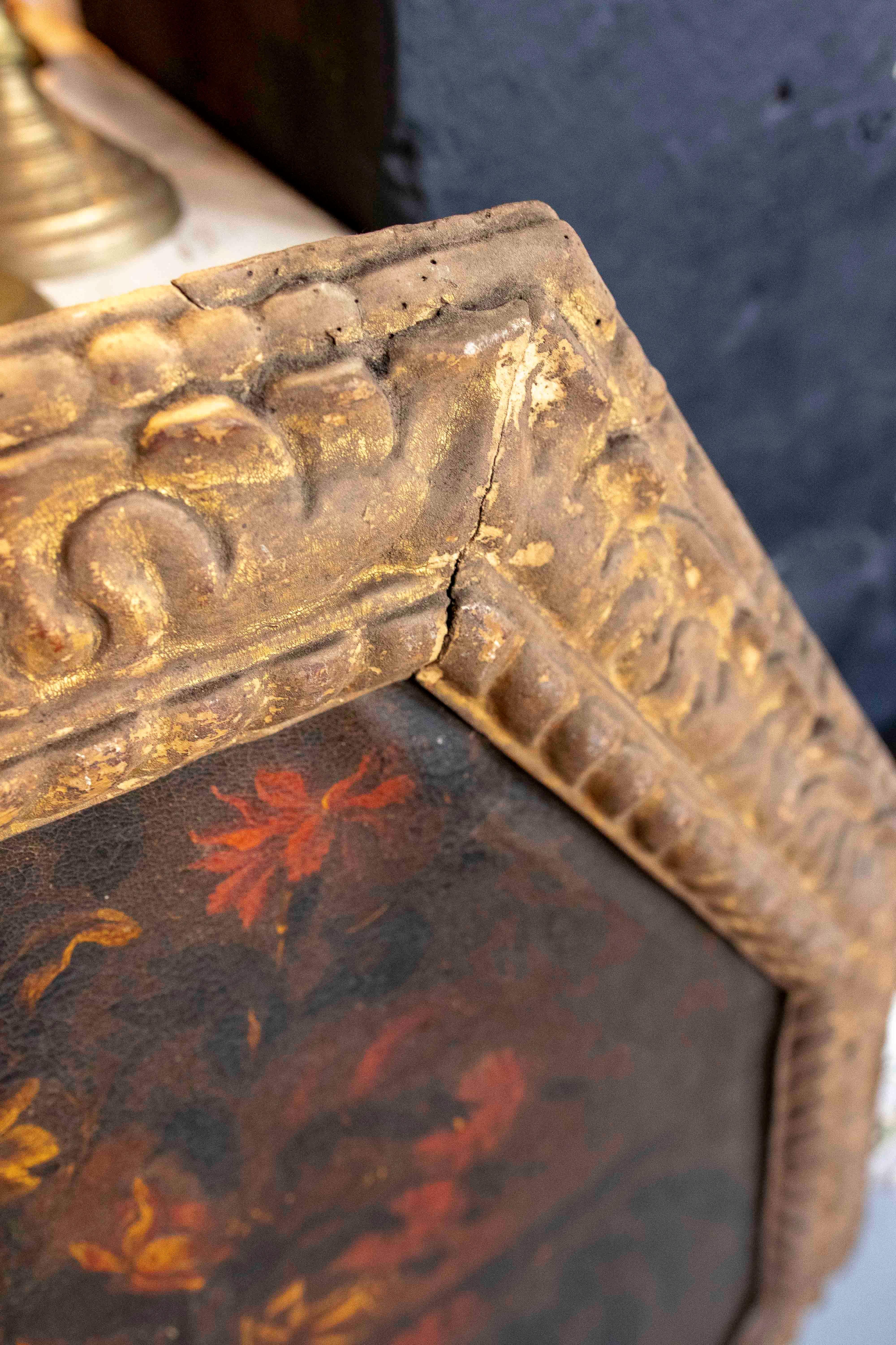 XVIIIe siècle et antérieur Paire de natures mortes de Majorque des années 1650 peinte à l'huile sur toile avec cadre d'origine en vente
