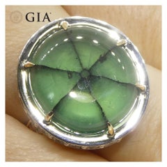 16.51ct Trapiche Green Emerald (F1), Diamond Statement Ring set in 18k Gold