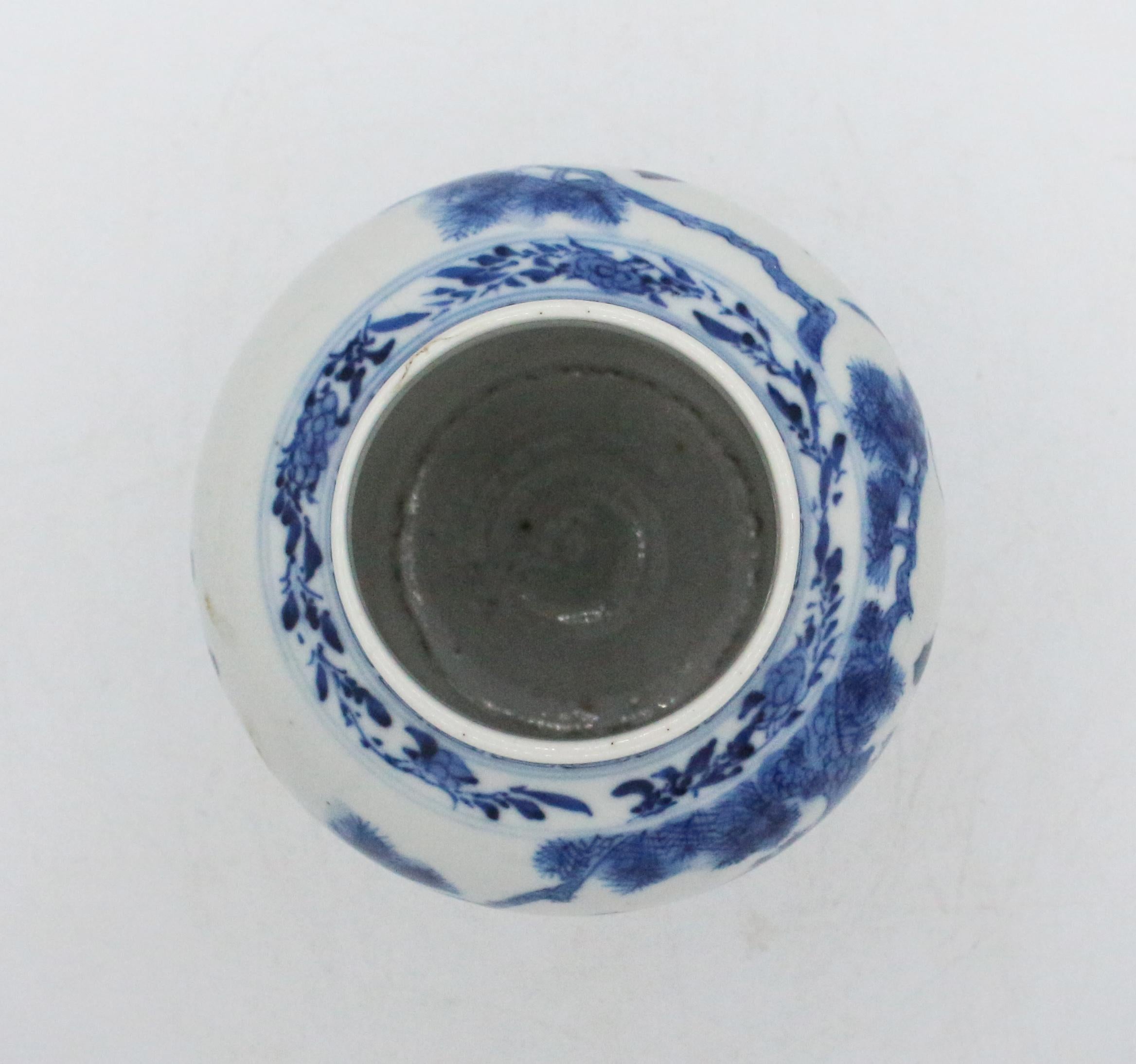 Late 19th Century Kangxi Revival Chinese Porcelain Jar For Sale 1