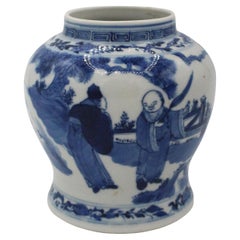 Jarre en porcelaine chinoise Kangxi Revive de la fin du 19e siècle