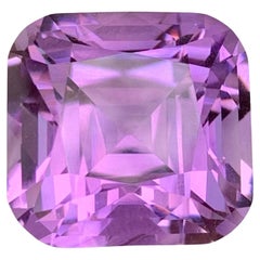 16.55 Carat Natural Loose Purple Amethyst Stone Cushion Cut Brazilian Gemstone