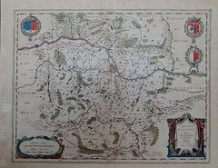 1656 Jansson Map Metz Region of France Entitled "Territorium Metense" Ric0014