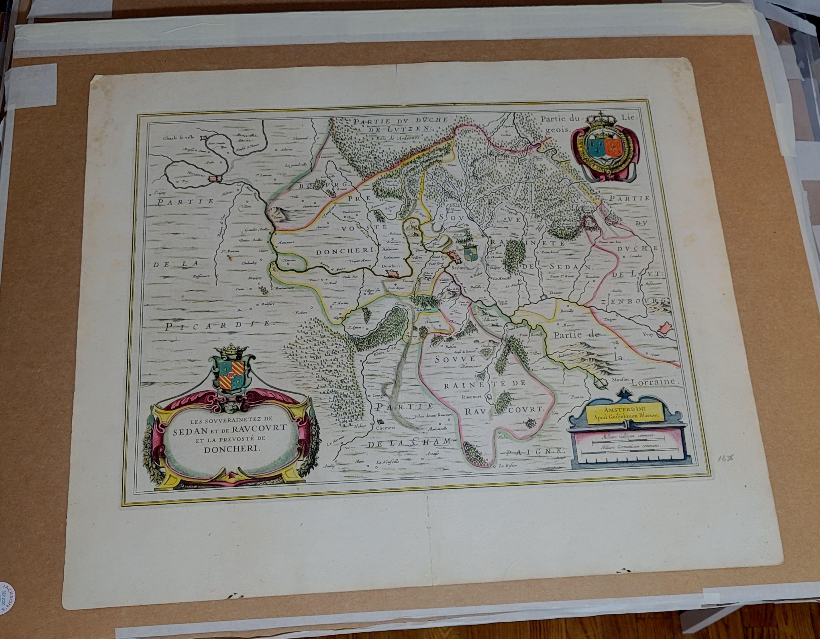 1656 Karte mit dem Titel 
