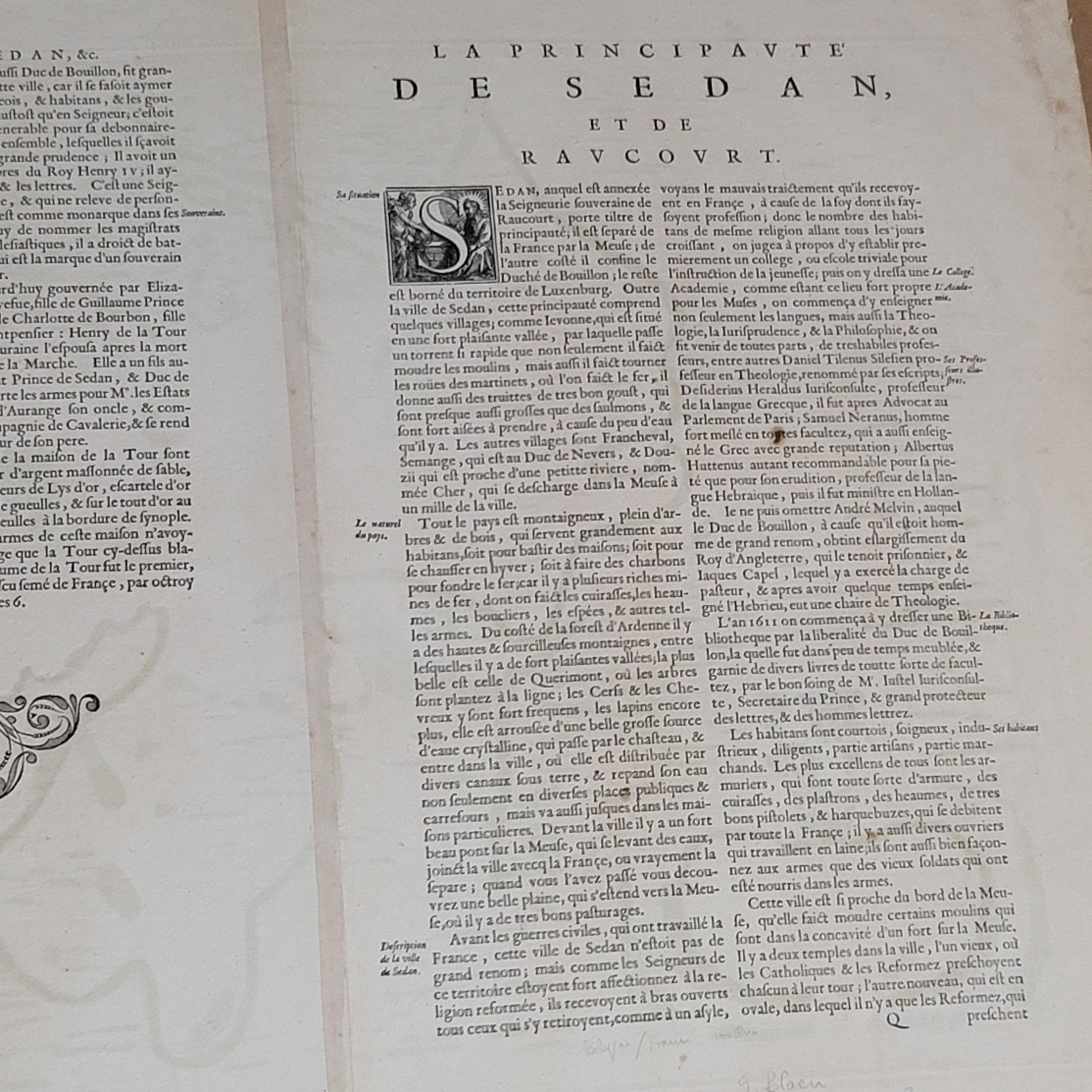 1656 „“La Souverainete de Sedan et de Raucourt, et la Prevoste de Doncheri Ric004 im Angebot 2