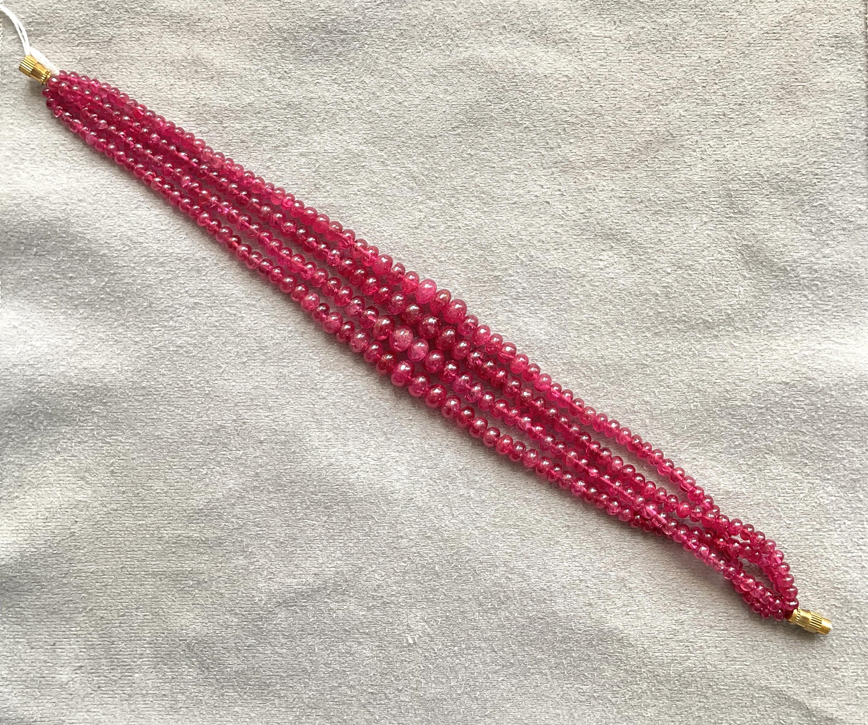 165.75 Carats Burma Red Spinel Beads Top Quality Beaded Necklace Natural Gem

Gemstone - Spinel
Weight - 165.75 carats
Shape - Beads
Size - 3.5 To 6.5 MM
Quantity - 4 Line