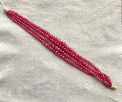 165.75 Carats Burma Red Spinel Beads Top Quality Beaded Necklace Natural Gem