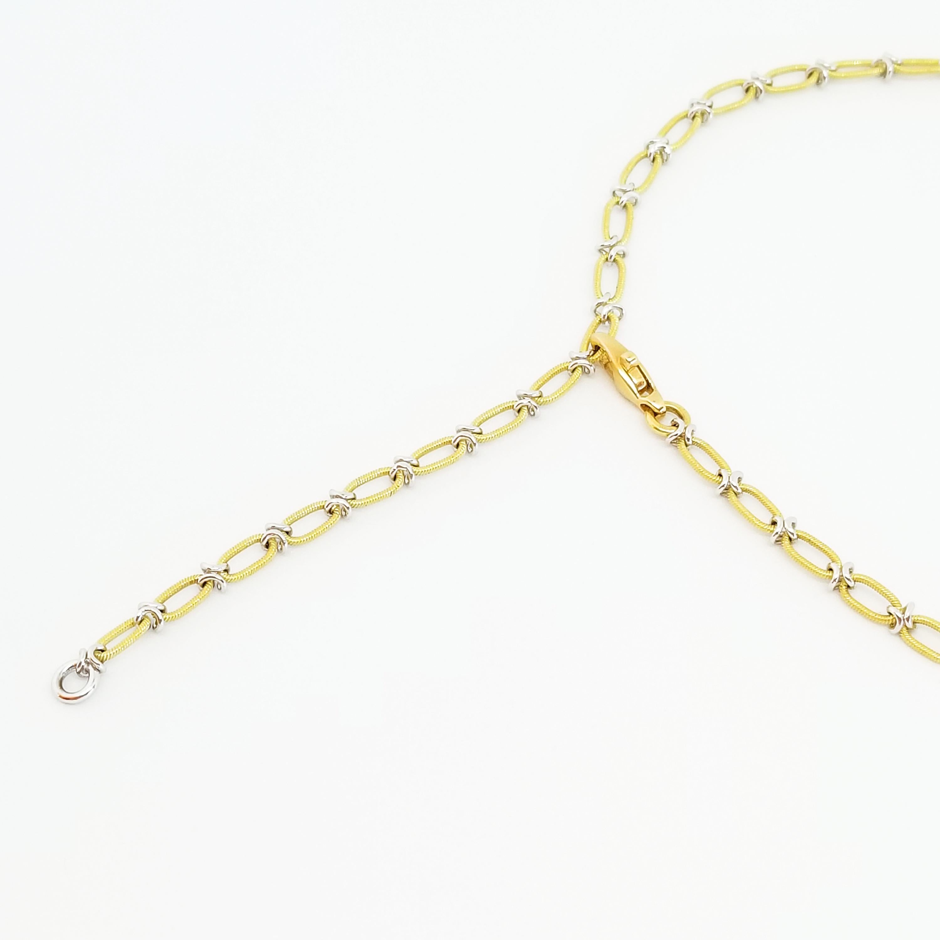 Collier écharpe en or jaune 18 carats avec turquoise naturelle Sleeping Beauty de 16,58 carats en vente 10