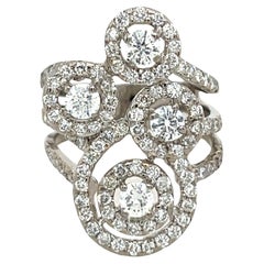 1.65ct Diamond Dress Ring Set In 18ct White Gold