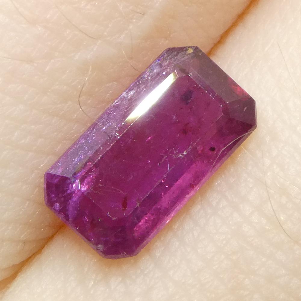 1.65ct Pinker Saphir im Achteck-/Smaragdschliff aus Tansania 8