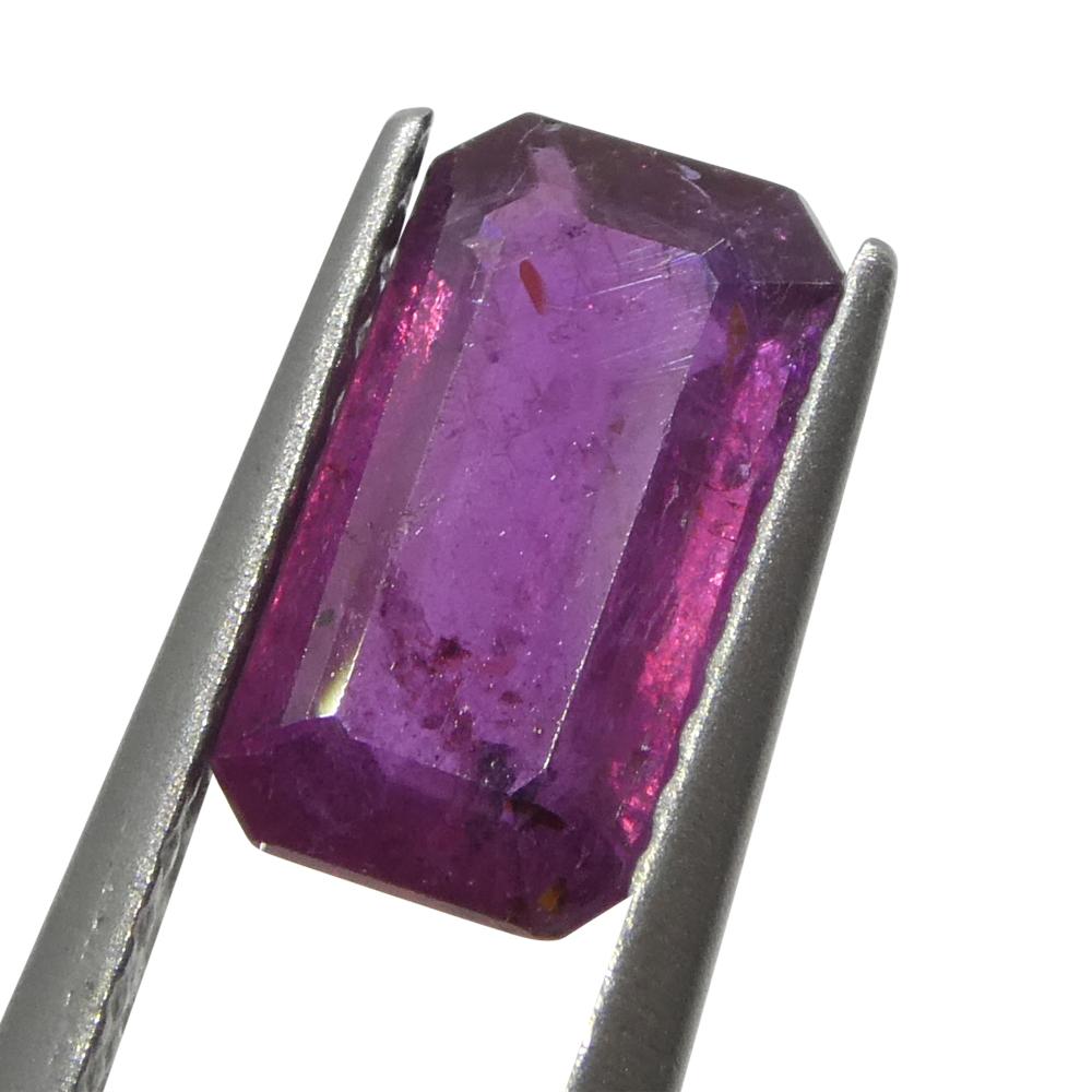 1.65ct Pinker Saphir im Achteck-/Smaragdschliff aus Tansania im Zustand „Neu“ in Toronto, Ontario