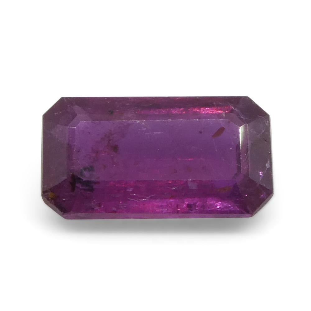 1.65ct Pinker Saphir im Achteck-/Smaragdschliff aus Tansania 1