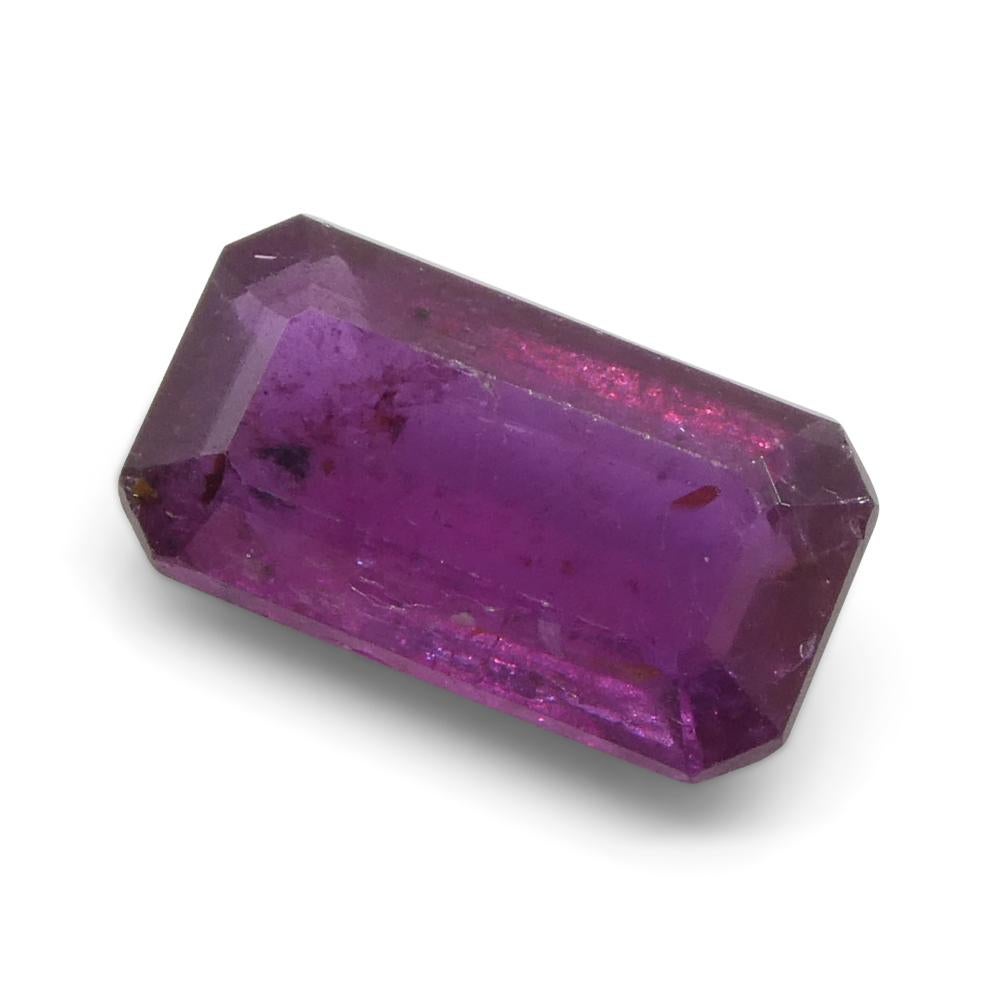 1.65ct Pinker Saphir im Achteck-/Smaragdschliff aus Tansania 3