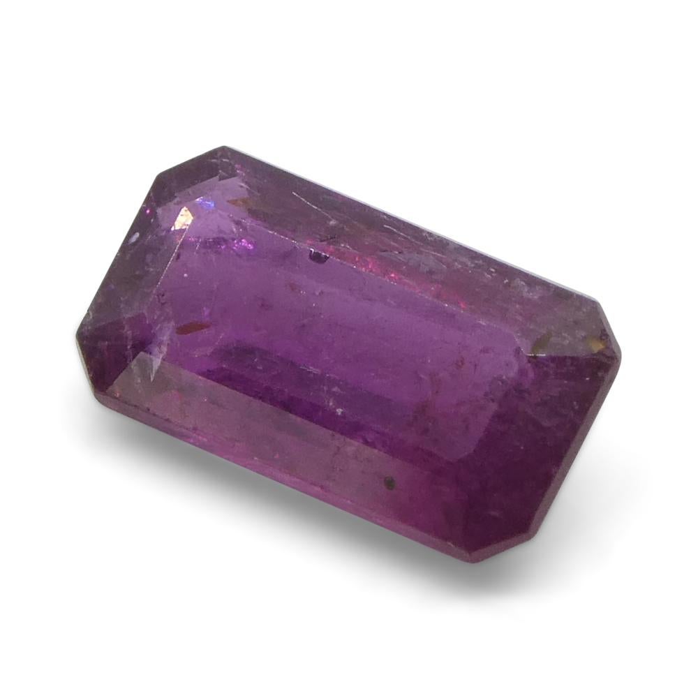 1.65ct Pinker Saphir im Achteck-/Smaragdschliff aus Tansania 4