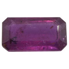 1.65ct Pinker Saphir im Achteck-/Smaragdschliff aus Tansania