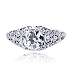 1.65ct Old European Cut Vintage Engagement Ring