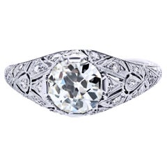 1.65ct Old European Cut Vintage Engagement Ring
