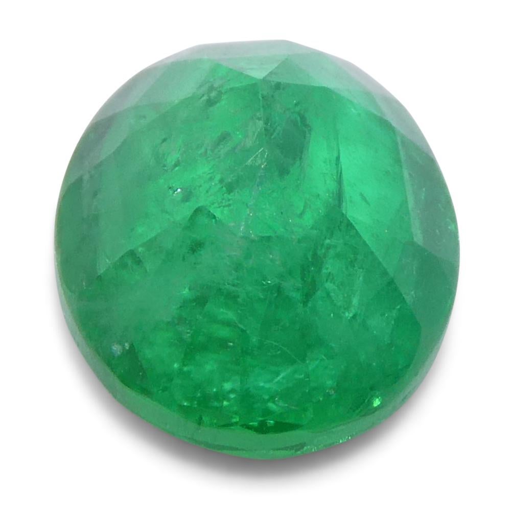 1.65ct Oval Green Emerald from Zambia For Sale 5