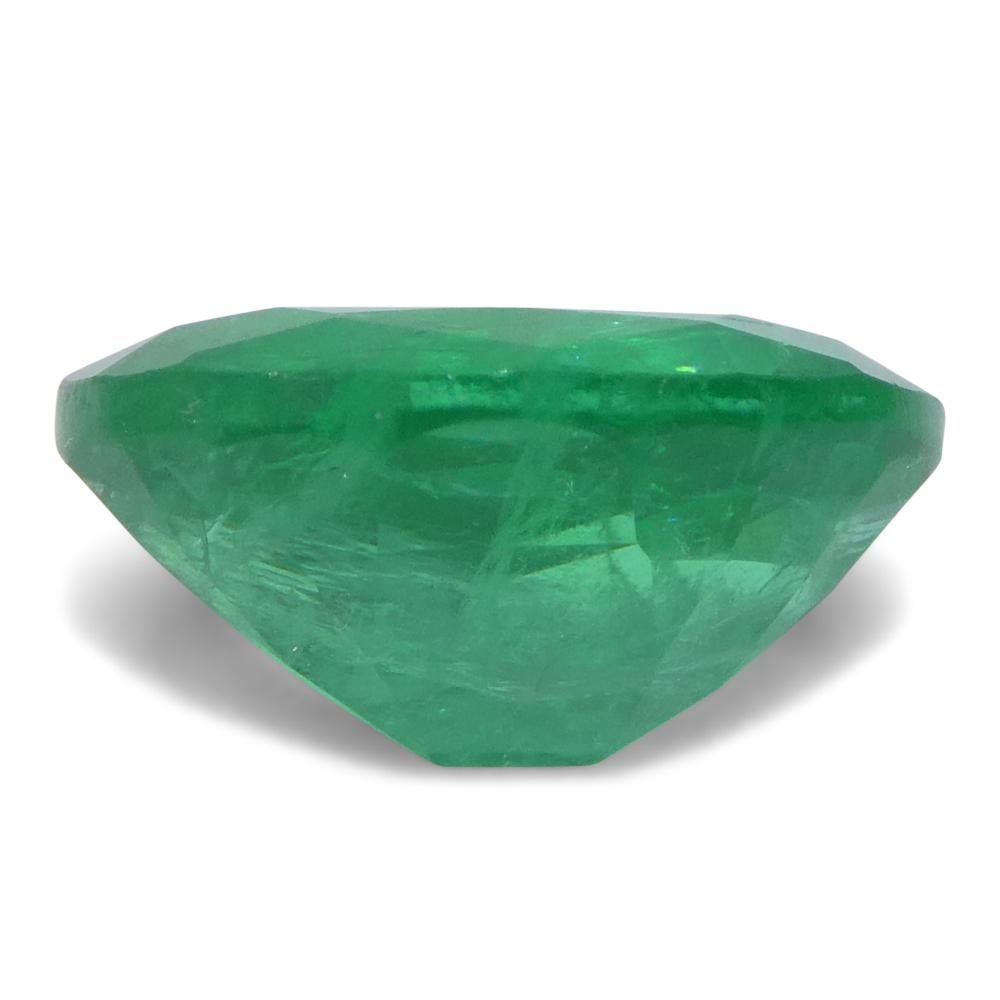 1.65ct Oval Green Emerald from Zambia For Sale 2