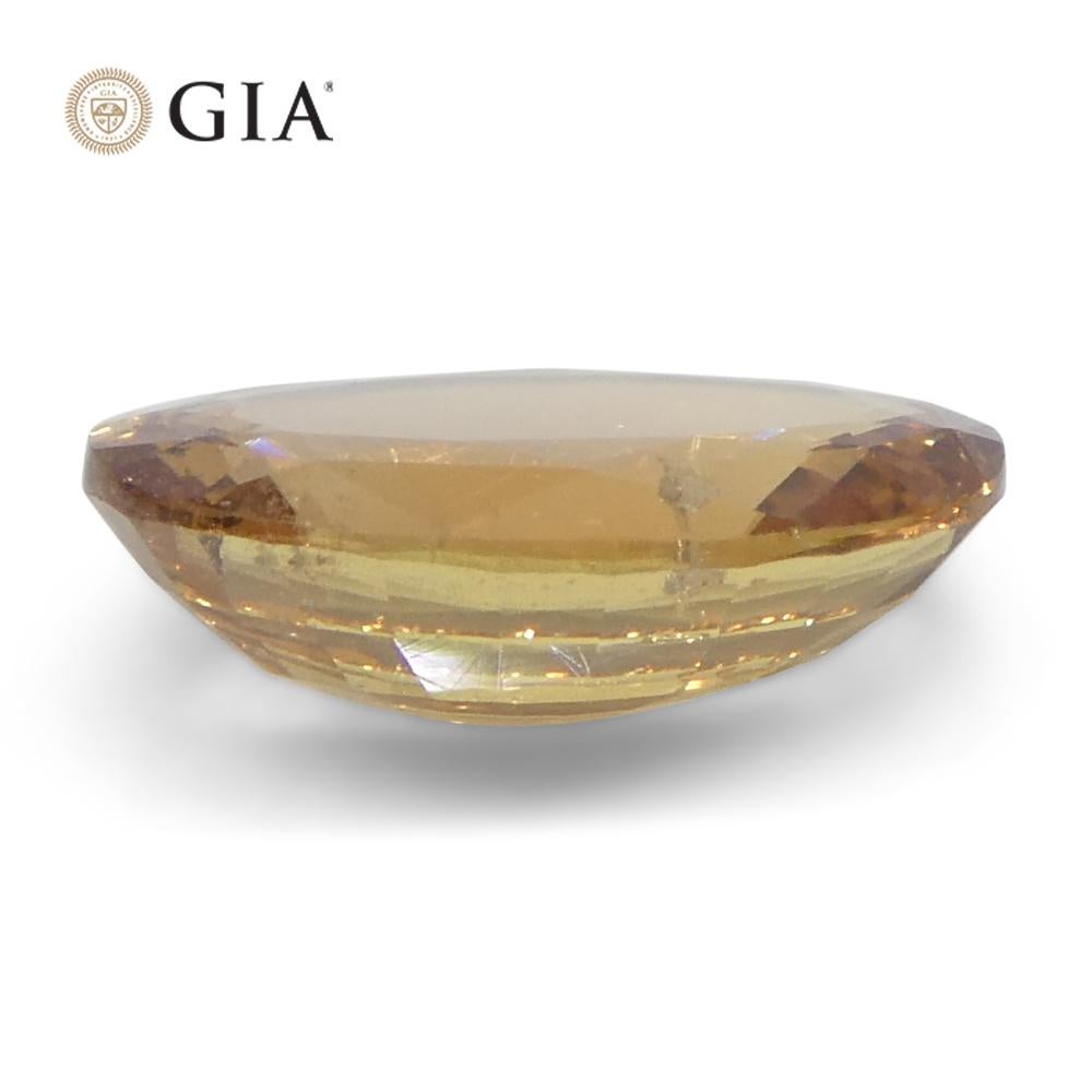 1.65ct Oval Orange Sapphire GIA Certified East Africa Unheated For Sale 4
