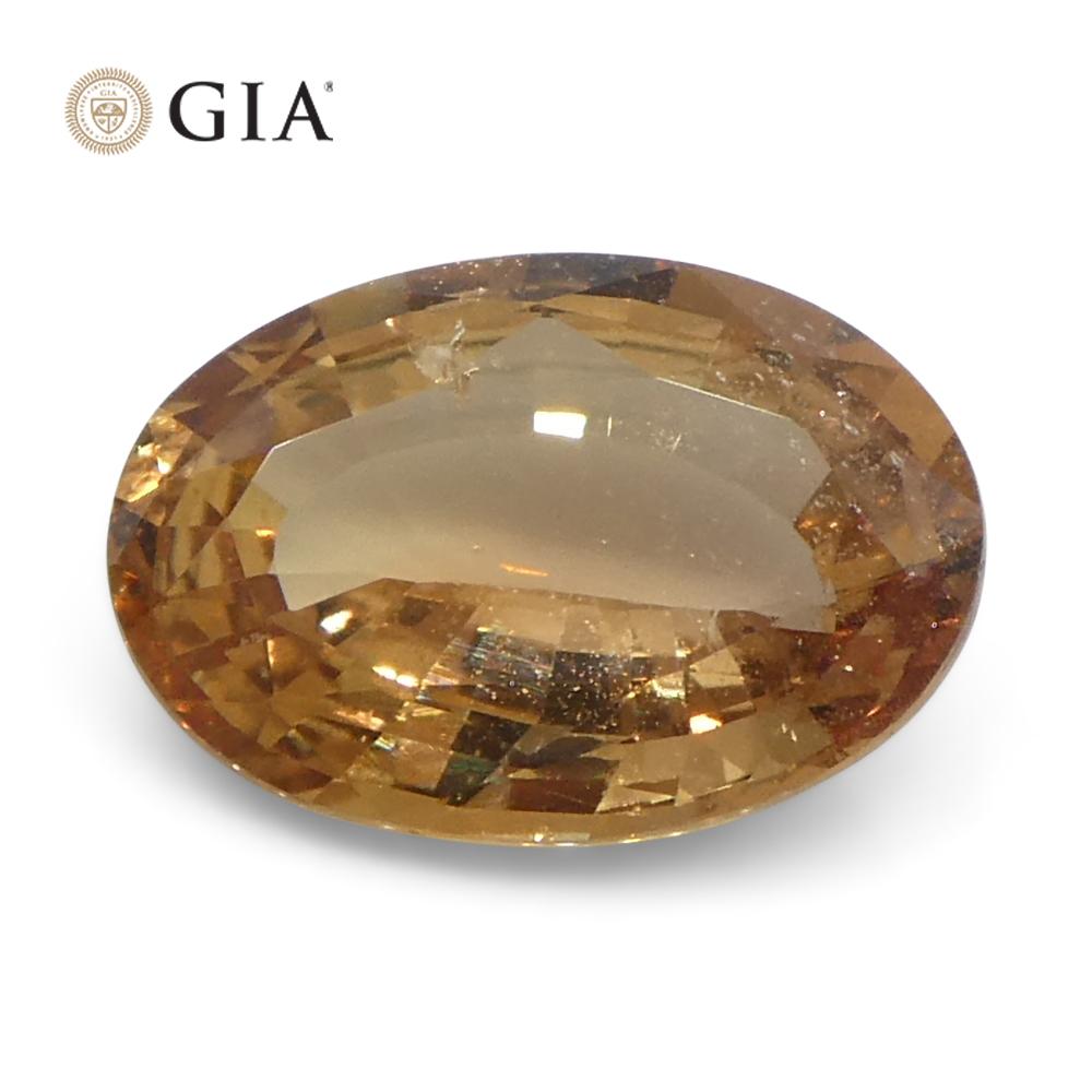 This is a stunning GIA Certified Sapphire

The GIA report reads as follows:

GIA Report Number: 2239365125
Shape: Oval
Cutting Style:
Cutting Style: Crown: Modified Brilliant Cut
Cutting Style: Pavilion: Step Cut
Transparency: Transparent
Colour: