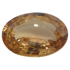 1.65ct Oval Orange Sapphire GIA Certified East Africa Unheated