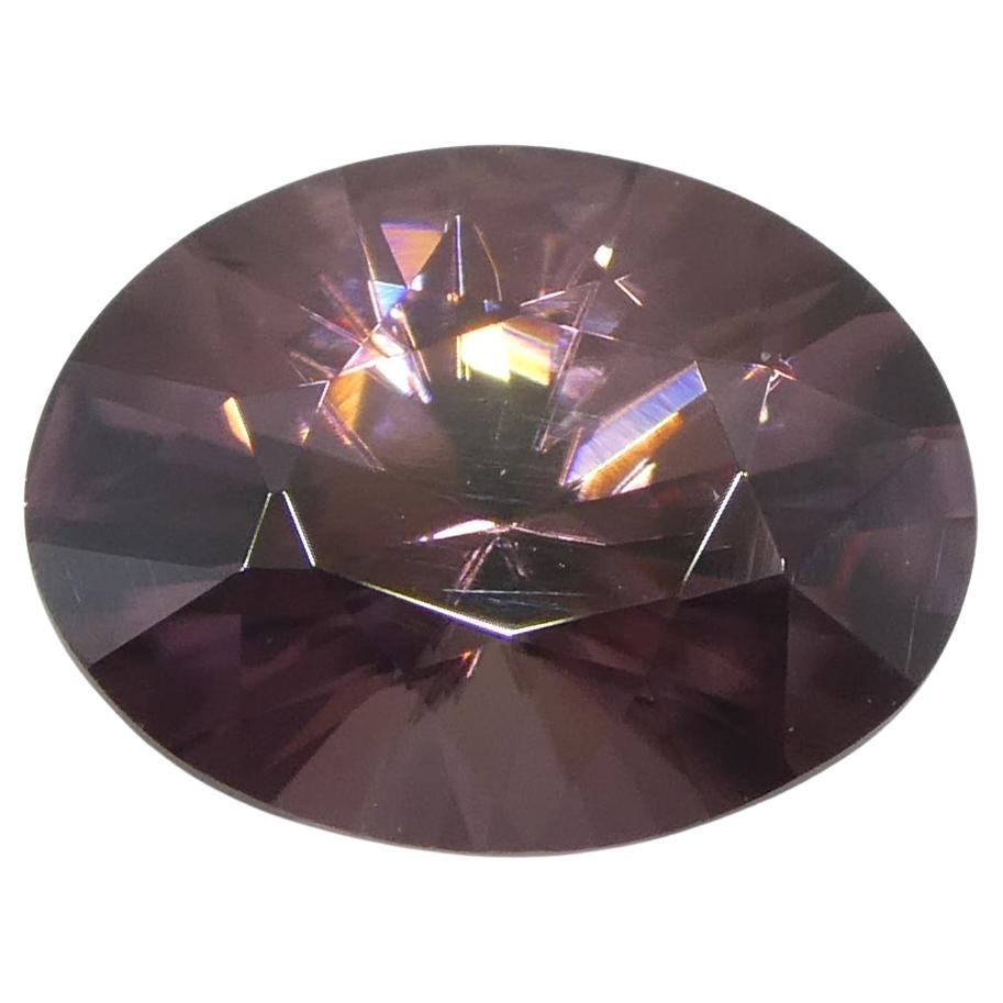 1.65ct Natural Earth Mined Oval Master Brilliant Cut Pink Zircon from Sri Lanka (Zircon rose ovale taillé en brillant)