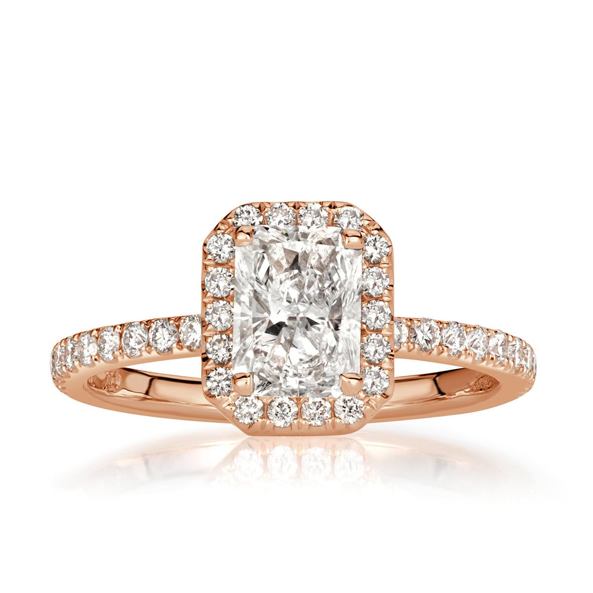 1.65ct Radiant Cut Diamond Engagement Ring