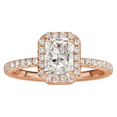 1.65ct Radiant Cut Diamond Engagement Ring