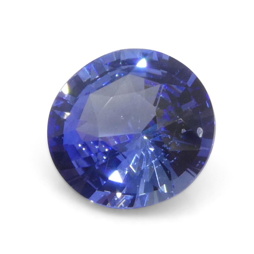 1.65ct Round Blue Sapphire from Sri Lanka For Sale 5