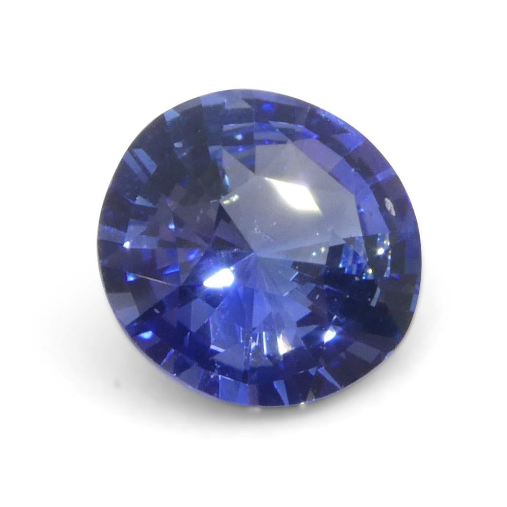 1.65ct Round Blue Sapphire from Sri Lanka For Sale 6
