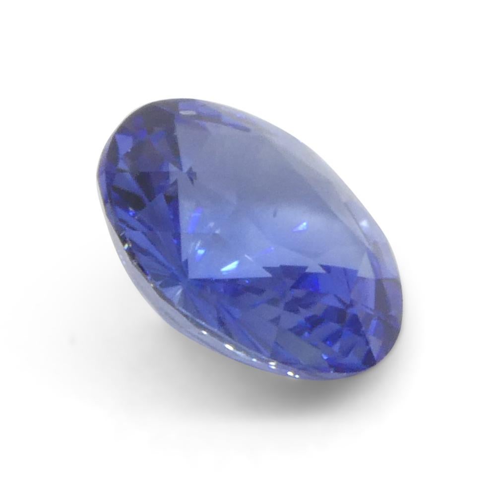 1.65ct Round Blue Sapphire from Sri Lanka For Sale 8