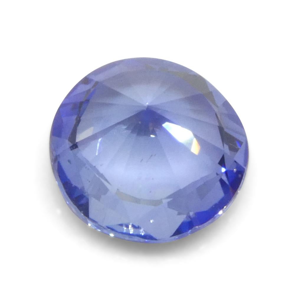 Women's or Men's 1.65ct Round Blue Sapphire from Sri Lanka For Sale