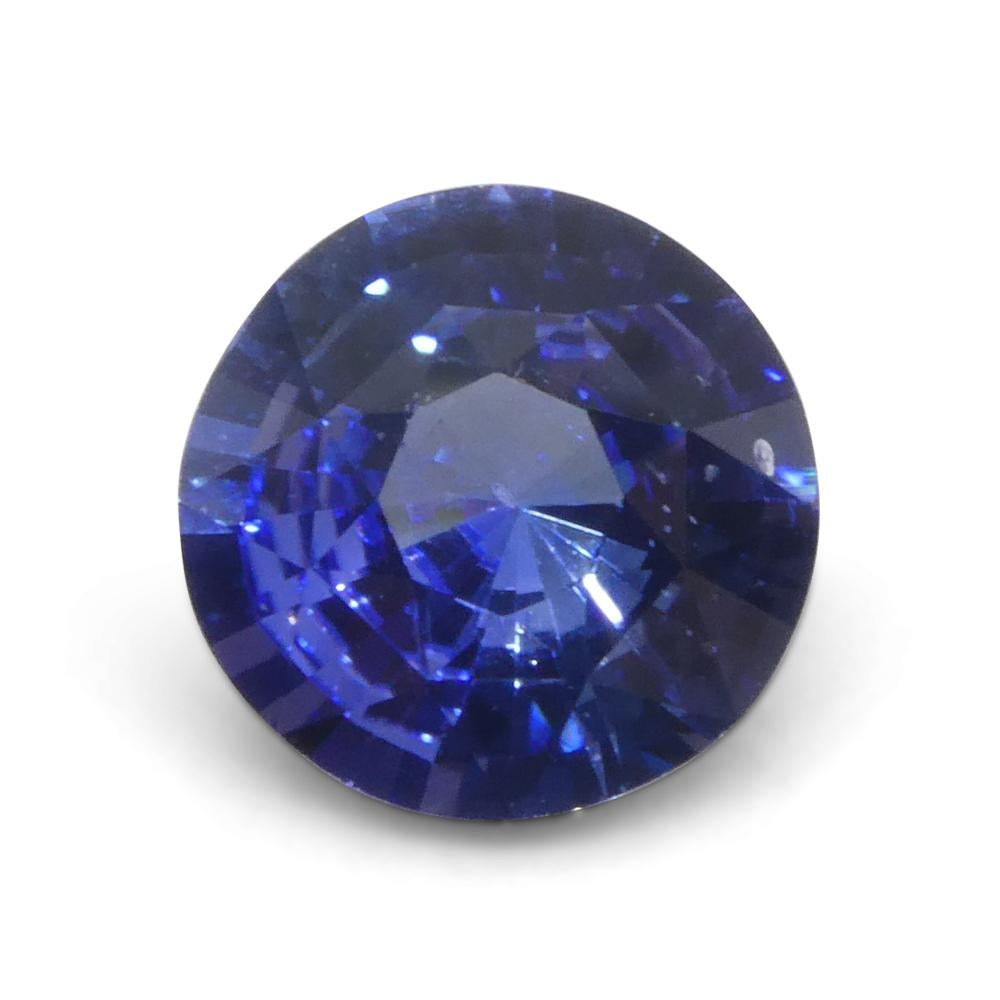 1.65ct Round Blue Sapphire from Sri Lanka For Sale 2