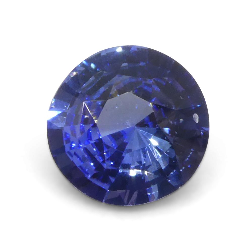 1.65ct Round Blue Sapphire from Sri Lanka For Sale 4