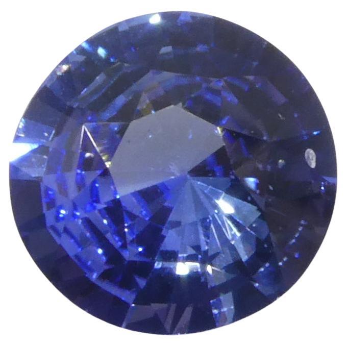 1.65ct Round Blue Sapphire from Sri Lanka For Sale